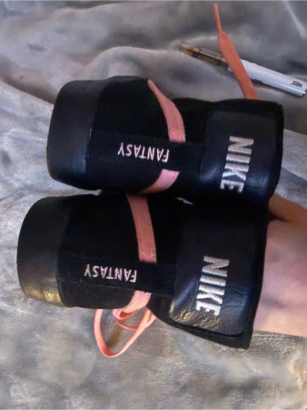 Nike Black Sneakers with Pink Accents - Picture 5 of 7